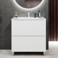 Dulap pentru lavoar Bayro Bergamo Allegro 800 White Matte (126104)