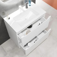 Dulap pentru lavoar Bayro Bergamo Allegro 800 White Matte (126104) imaginea #2 — magazin online Desire.md