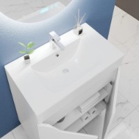 Dulap pentru lavoar Bayro Selena Argo 600 Matte White (126194) imaginea #2 — magazin online Desire.md
