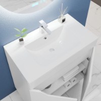 Dulap pentru lavoar Bayro Selena Argo 700 Matte White (126195) imaginea #2 — magazin online Desire.md
