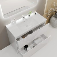 Dulap pentru lavoar Bayro Sensi Allegro 800 Matte White (126541) imaginea #3 — magazin online Desire.md