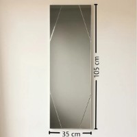 Зеркало Trendy A320D Silver 105x35x2cm GTR006523 фото №2 — интернет-магазин Desire.md