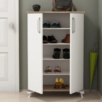 Rafturi pentru pantofi Trendy Asta 100x72x32,5cm Walnut/White (GTR000940) imaginea #5 — magazin online Desire.md