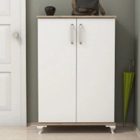 Rafturi pentru pantofi Trendy Asta 100x72x32,5cm Walnut/White (GTR000940) imaginea #2 — magazin online Desire.md