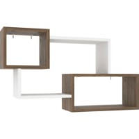 Raft de perete Trendy Ayder 90x51x20cm Walnut (GTR005428) imaginea #3 — magazin online Desire.md