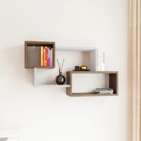 Raft de perete Trendy Ayder 90x51x20cm Walnut (GTR005428)