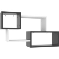 Raft de perete Trendy Ayder 90x51x20cm White/Anthracite(GTR005427) imaginea #2 — magazin online Desire.md