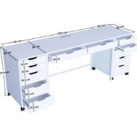 Măsuţă de toaletă Trendy Duru 1600-55 200x77,4x55cm (GTR008013) imaginea #2 — magazin online Desire.md