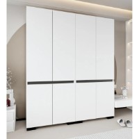 Dulap Trendy Floransa 180 White/Anthracite v2 180x210x52cm (GTR008076) imaginea #3 — magazin online Desire.md