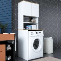 Dulap pentru masina de spalat Trendy KD101 1950 Walnut/White 183.6x65x60cm GTR005304 imaginea #4 — magazin online Desire.md