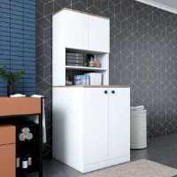 Dulap pentru masina de spalat Trendy KD102 2160 Walnut/White 183.6x72.5x70cm GTR005305 imaginea #6 — magazin online Desire.md