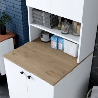Dulap pentru masina de spalat Trendy KD102 2160 Walnut/White 183.6x72.5x70cm GTR005305 imaginea #7 — magazin online Desire.md