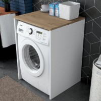 Raft pentru masina de spalat Trendy KD103 2341 Walnut/White 91.8x65x60cm GTR005302