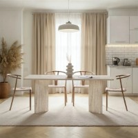 Masă pentru bucătărie Trendy Linza Travertine 180x75x90cm (GTR008043) imaginea #2 — magazin online Desire.md
