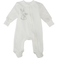 Salopetă-slip pentru copii Minikin Hearts 56cm Milky (25730156) 