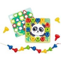 Joc educativ Tooky Toy Rainbow Stacking Pegs (HP018)