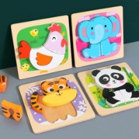 Puzzle New World Animals 4pcs (JHTOY-932-2) imaginea #3 — magazin online Desire.md