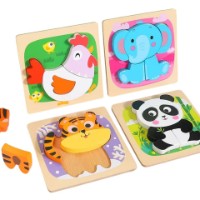Puzzle New World Animals 4pcs (JHTOY-932-2)