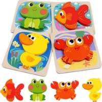 Puzzle New World Animals 4pcs (JHTOY-932-9)