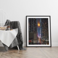 Pictură ArtShop The Moon Through the City at Night 50x75cm (PCM118-M-L)