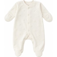 Salopetă-slip pentru copii Minikin Heart 50cm Milky (25902250) 