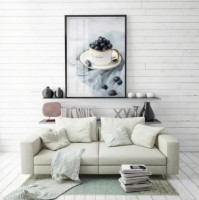 Pictură ArtShop White Cup with Berries 40x60cm (PM38-L)