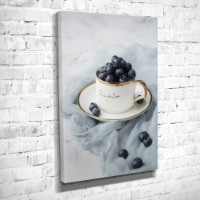 Pictură ArtShop White Cup with Berries 50x75cm (PM38-M-PL)