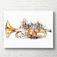 Pictură ArtShop Music City 45x30cm (PM42-XL-PL)
