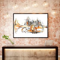 Pictură ArtShop Music City 75x50cm (PM42-M)