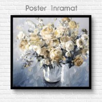 Pictură ArtShop Beige Flowers 40x40cm (PNAT50-XL-L) imaginea #2 — magazin online Desire.md