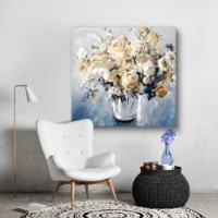 Pictură ArtShop Beige Flowers 40x40cm (PNAT50-XL-PL)