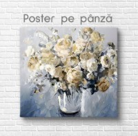 Pictură ArtShop Beige Flowers 60x60cm (PNAT50-L-PL) imaginea #2 — magazin online Desire.md