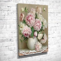 Pictură ArtShop White Vase with Pink Peonies 30x45cm (PNAT28-XL-PL)