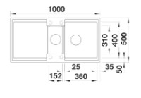 Кухонная мойка Blanco Adira 6S RV SG RGR RC AC SINK (527603) фото №2 — интернет-магазин Desire.md