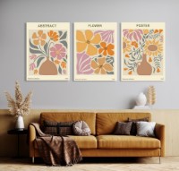 Pictură ArtShop Abstract Flowers Triptych 40x60cm (SET406-XL)