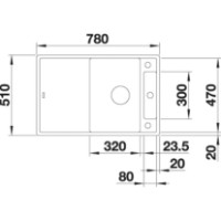 Chiuvetă de bucătărie Blanco Axia III 45S (523177) imaginea #2 — magazin online Desire.md
