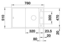 Chiuvetă de bucătărie Blanco Axia III 45S (523184) imaginea #2 — magazin online Desire.md