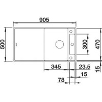 Chiuvetă de bucătărie Blanco Axia III 5S-FM (527224) imaginea #2 — magazin online Desire.md