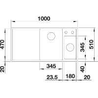 Chiuvetă de bucătărie Blanco Axia III 6S (523466) imaginea #2 — magazin online Desire.md
