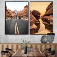 Pictură ArtShop Road and Sunset Diptych 30x45cm (SET277-L)