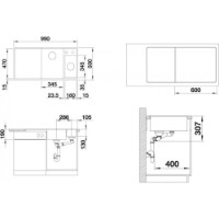 Chiuvetă de bucătărie Blanco Axia III 6S-FM (525852) imaginea #2 — magazin online Desire.md