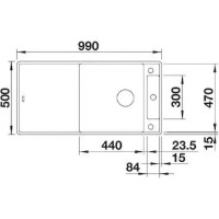 Chiuvetă de bucătărie Blanco Axia III XL 6S-FM (525860) imaginea #2 — magazin online Desire.md