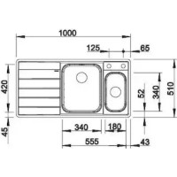 Chiuvetă de bucătărie Blanco Axis III 6S-IF (522105) imaginea #4 — magazin online Desire.md