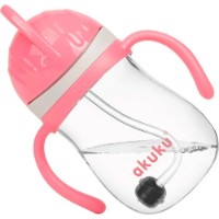 Cana cu pai Akuku Pink 280ml (A0676) imaginea #3 — magazin online Desire.md