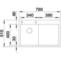 Chiuvetă de bucătărie Blanco Claron 4S-IF (521623) imaginea #3 — magazin online Desire.md