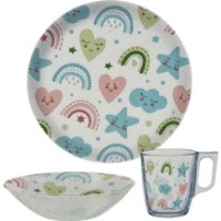 Set veselă pentru copii Luminarc Smile&Sparkle (X3054)