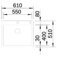 Кухонная мойка Blanco Claron 550-IF/A (521639) фото №3 — интернет-магазин Desire.md