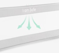 Bariera de siguranță pentru pătuț Kikka Boo I am Safe 102cm Grey imaginea #2 — magazin online Desire.md