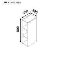 Кухонный модуль Ambianta Bonita MS7 200 Alb фото №4 — интернет-магазин Desire.md