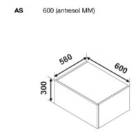 Кухонный модуль Ambianta Bonita MM 600 Antracit фото №3 — интернет-магазин Desire.md